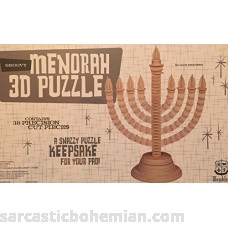 3D Groovy Menorah 38 piece Wooden Puzzle  B01BG9L6TC